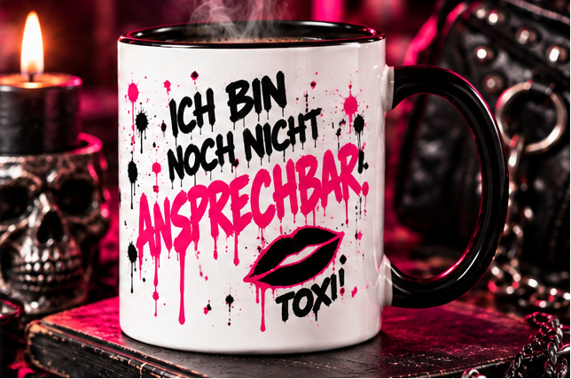 ICH BIN NOCH NICHT ANSPRECHBAR. – TOXI Tasse