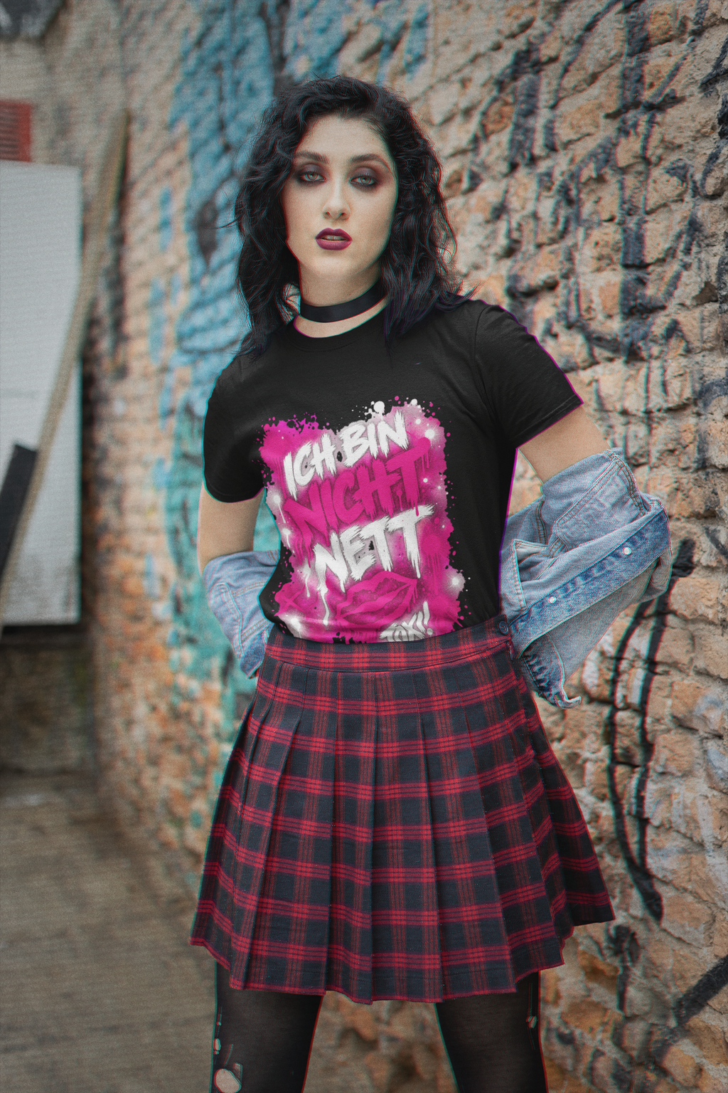 ICH BIN NICHT NETT. 💋 – TOXI Statement-Shirt