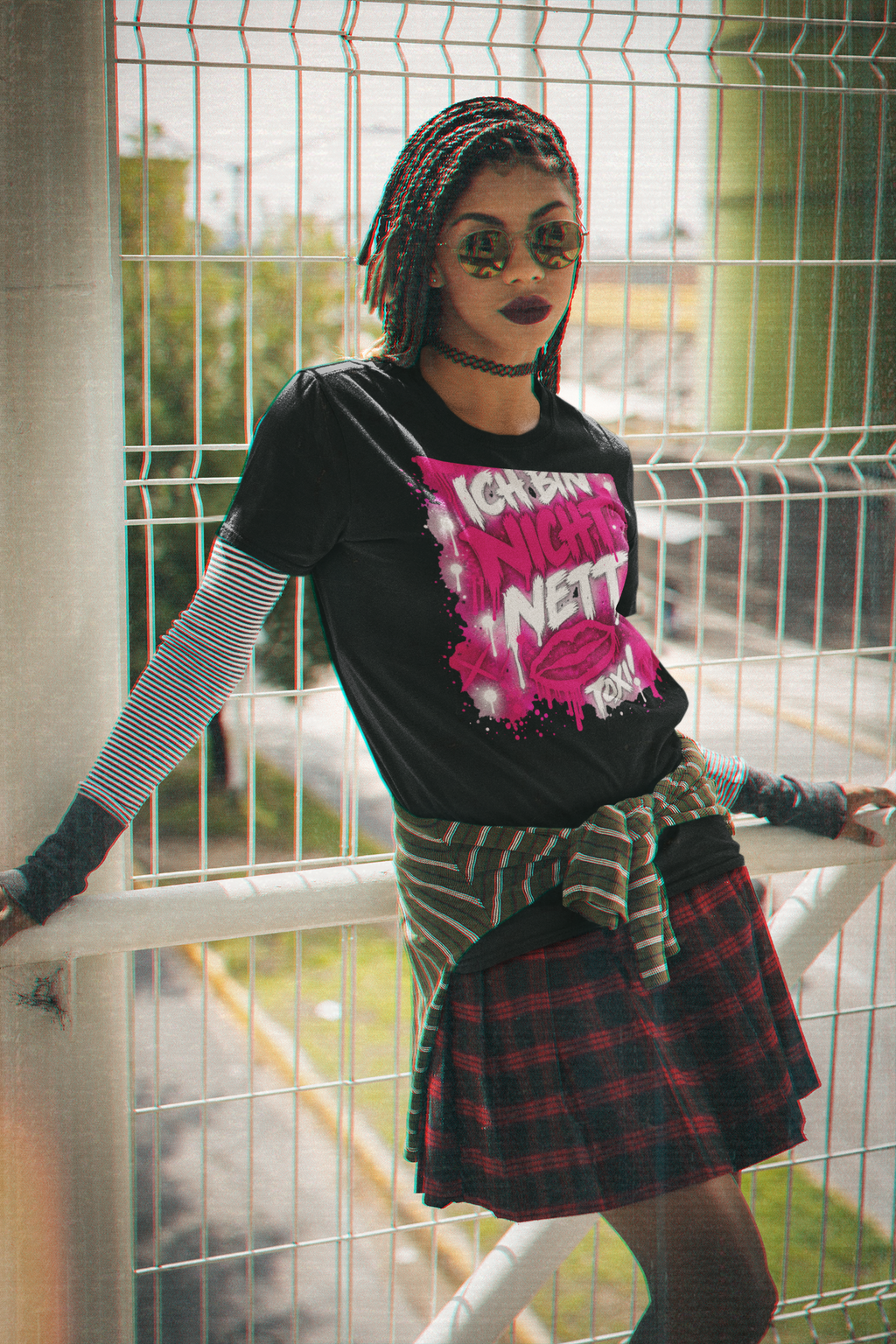 ICH BIN NICHT NETT. 💋 – TOXI Statement-Shirt
